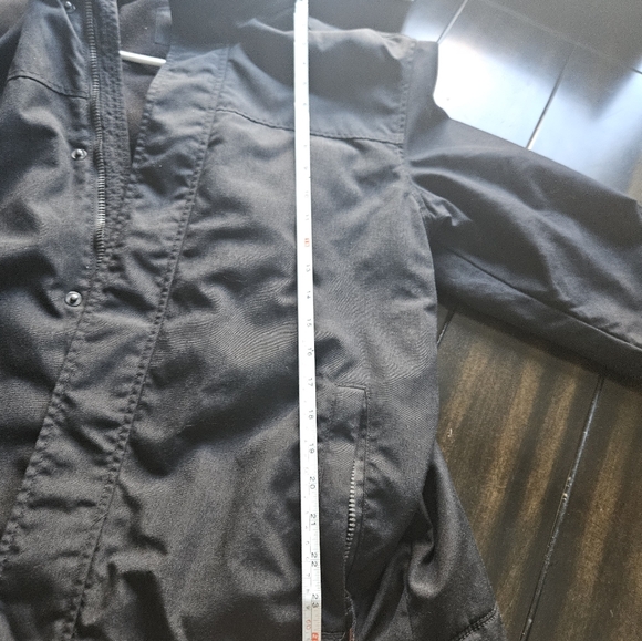 Banana Republic Mens M black Winter Peacoat Water Resistent - Picture 10 of 11